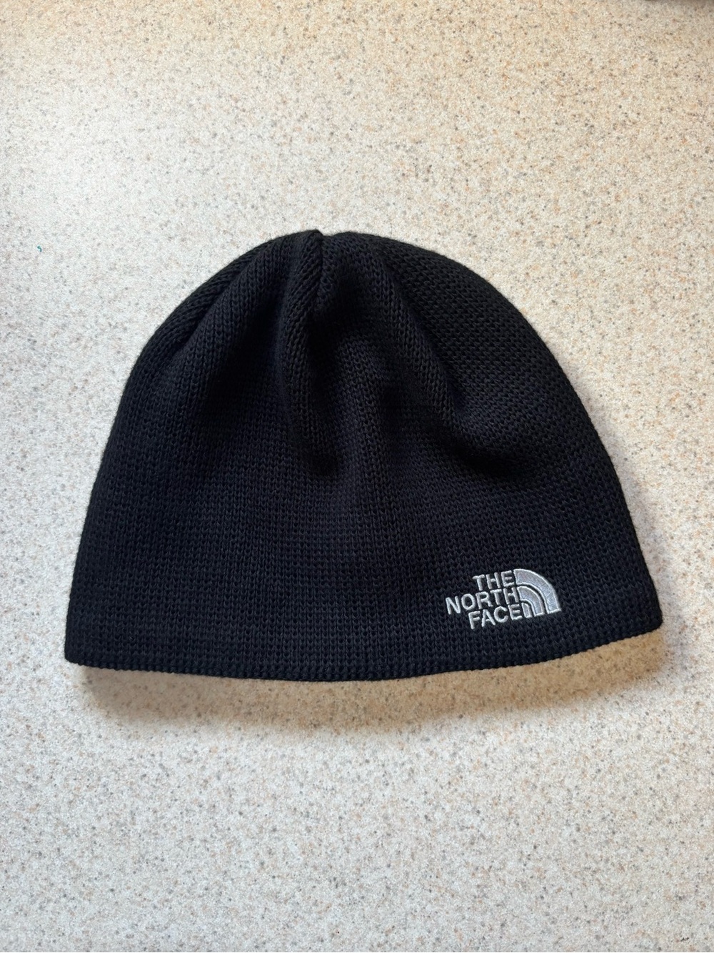 The North Face Black Knit Logo Beanie